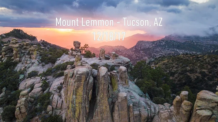 Mount Lemmon - Tucson, Arizona 12/18/2017 - 4k Aer...