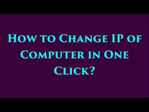 Video: What Are The Programs For Changing The Ip Address