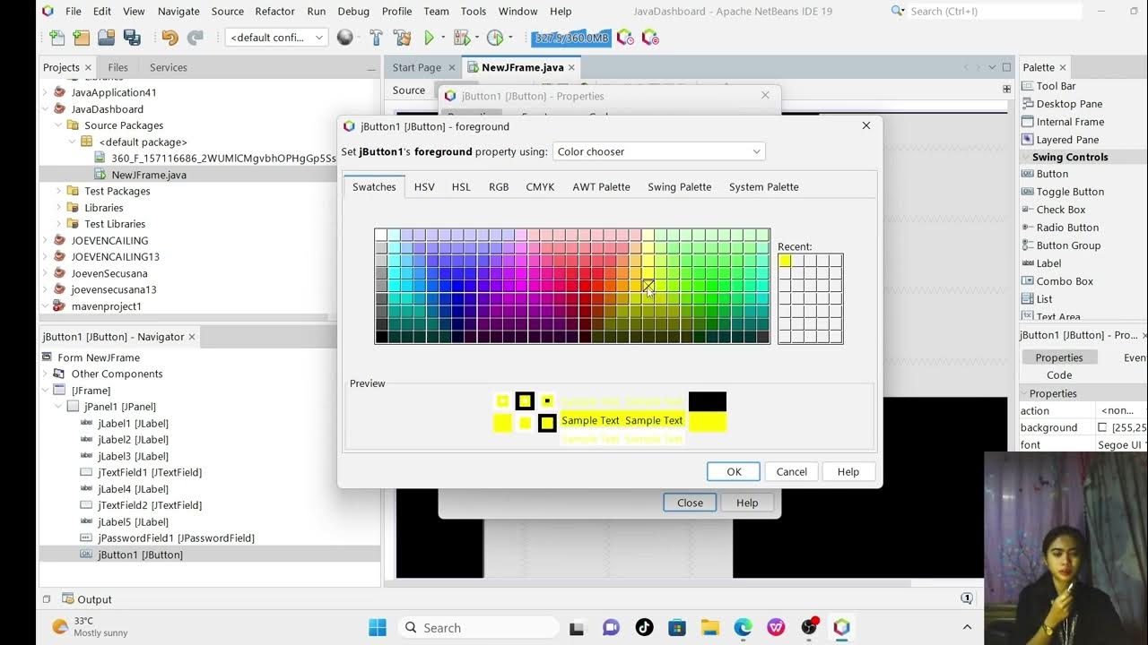 Recreating Web Forms using Java GUI Basic Controls = by Joyzeil A ...