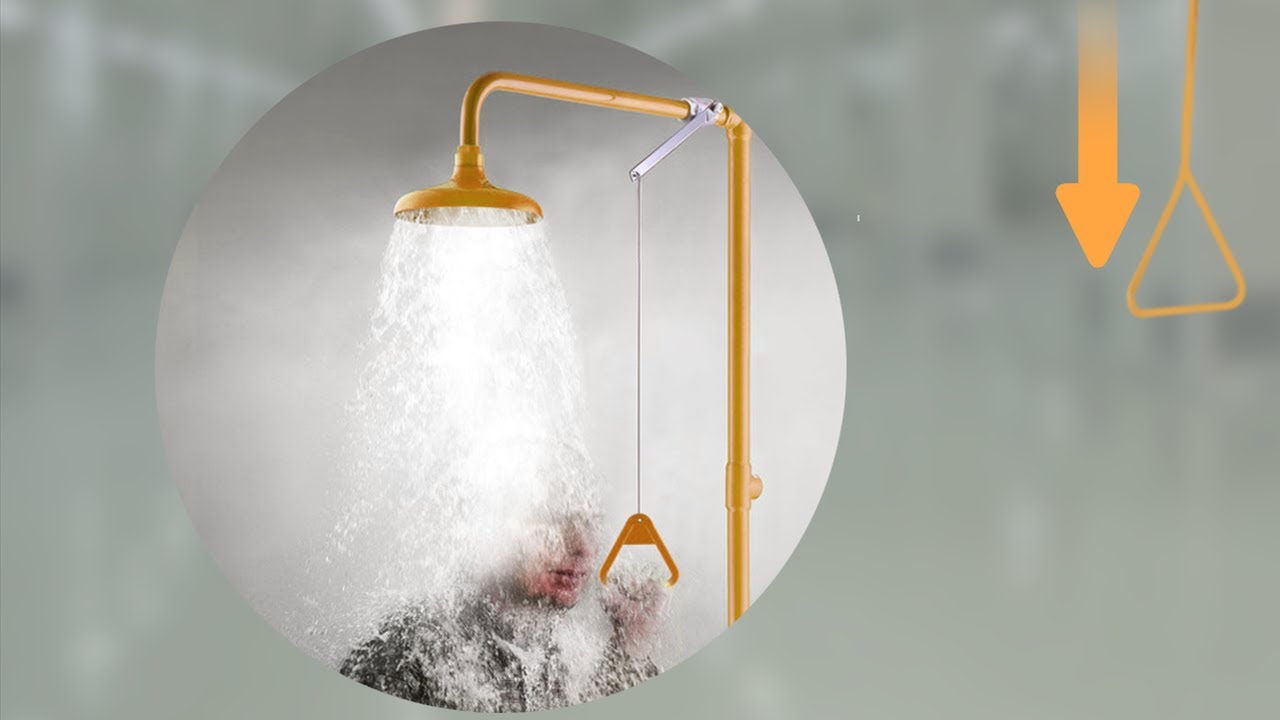 Emergency Eyewash Safety Combination Shower Abs Coating