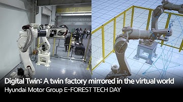 Digital Twin: A twin factory mirrored in the virtual world | Hyundai Motor Group E-FOREST TECH DAY