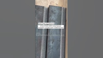 Blade edge laser cladding hardening #lasercladding #3dprinting
