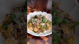 Home Cooking Sessions: Sausage and Broccolini Orecchiette. An elevated Italian classic.