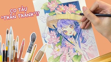[TANUKI ART] So sánh cọ Trung và cọ thường | Có xứng với giá tiền?