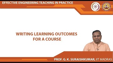 Writing Learning Outcomes for a Course