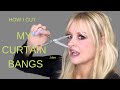 HOW I CUT MY BARDOT BANGS | Curtain Bangs TUTORIAL | #over40hair