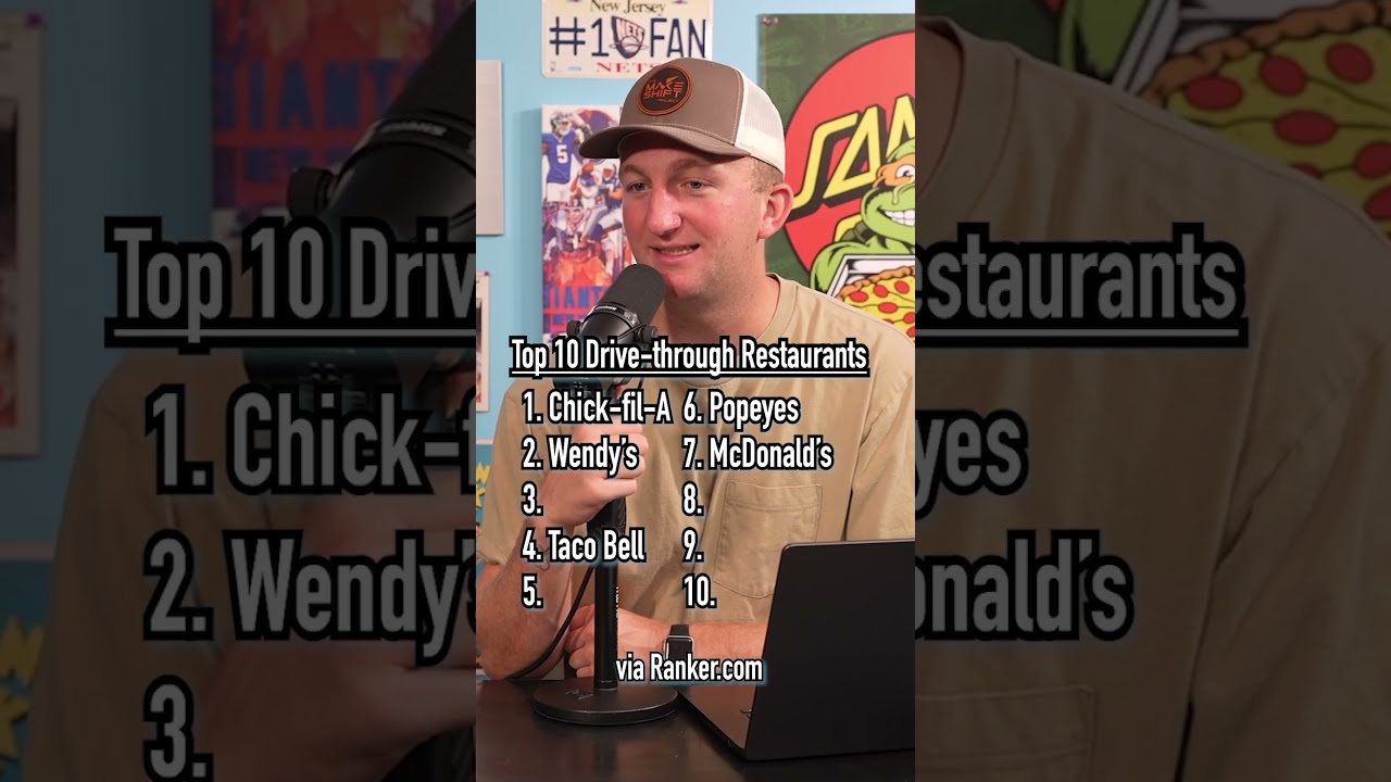 TOP 10 Best DRIVE THROUGH Restaurants Shorts Fastfood Food Top10 Fastfoodhacks