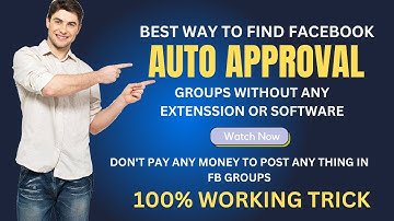 How To Find Auto Approval Facebook Groups | Facebook Earning 2023