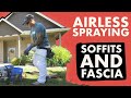 SPRAYING a House Exterior with an Airless Sprayer!