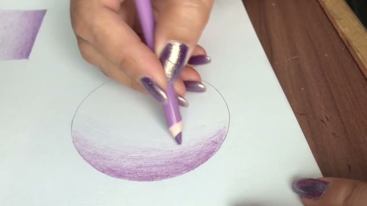 Tutorial de técnica de lápiz de color para niñas, niños y adolescentes.