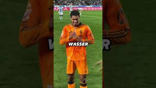 Warum sprühen Spieler Wasser in ihren Mund und spucken es wieder aus, anstatt es zu schlucken?