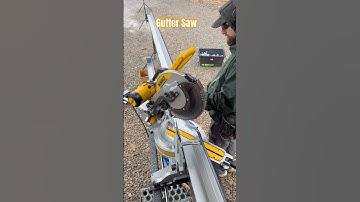 Gutter Miter Saw #diygutters #gutters #diy #homeimprovement #oregon #home #homerepair #shorts