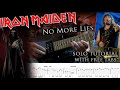 How to play Adrian Smith's solos #27 No More Lies (with tablatures and backing tracks)