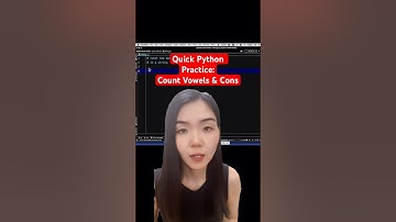 Quick Python Practice: Count how many vowels and consonants in a string #coding #python #olevel