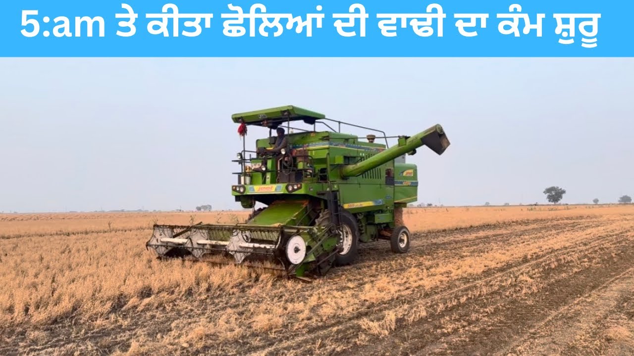 #combine-The hard work of harvesting chickpeas,  harvesting chickpeas day and night