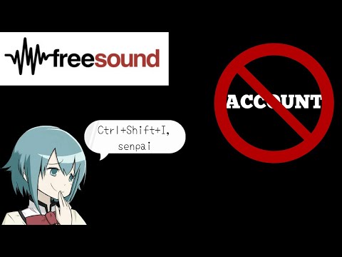 Download audio clips for FREE | freesound.org account bypass trick