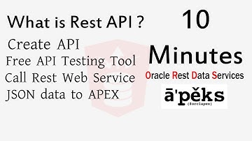 REST API concepts and examples in 10 Minutes | Oracle APEX