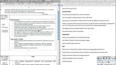 Explain and Describe - Questions 5+6 Mark Scheme Analysis (AQA English Writing paper) 1/2
