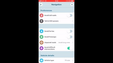 HOW TO ENABLE AVOID LONG ONES IN UNPAVED ROADS IN WAZE APP IOS