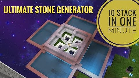 HOW TO MAKE A ULTIMATE STONE GENERATOR IN BLOCKMAN GO SKYBLOCK #TUTORIAL