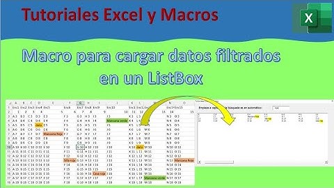 curso de macros. cargar datos filtrados en un listbox. vba matrices.