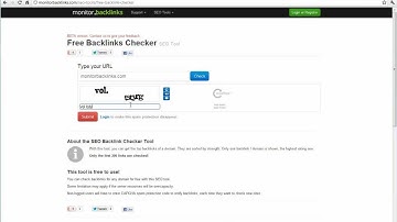 Free Backlink Checker by Monitor Backlinks
