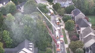 9/5/26 - Cary-Apex-Morrisville (NC) Fire - Strathorn Drive - Part 2 of 2 - Drone Footage @legeros