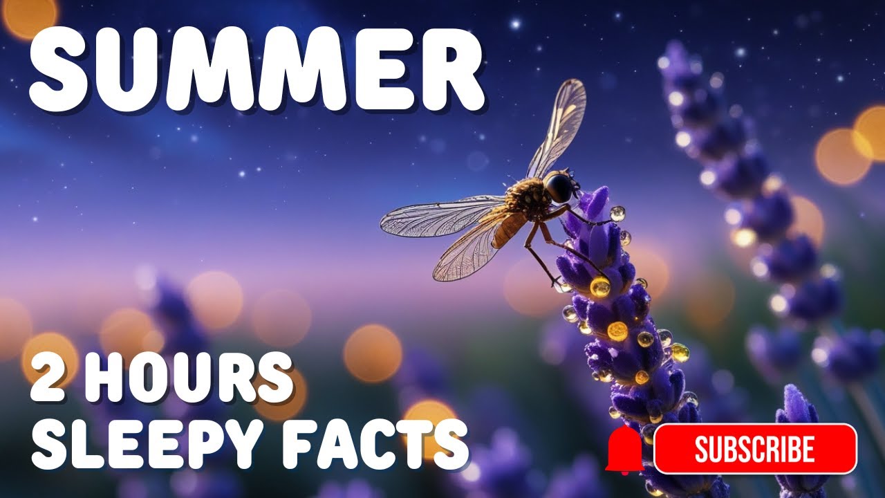 2 Hours - Fall Asleep Fast with Summer Facts, Adult bedtime stories for Deep Relaxation.