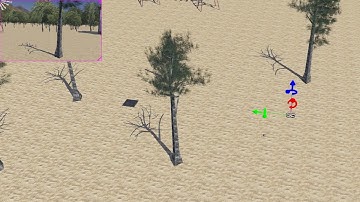 Quadrotor Autonomous Landing with Position Controller webots