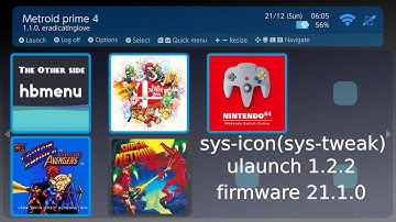 Sys-Tweak update for firmware 21.1.0 possible success with clone Sys-Icon