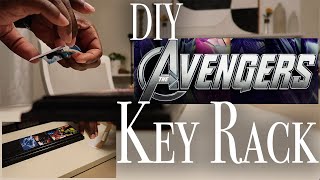 DIY Avengers Key Rack | How to Make a 3 Hook Key Rack