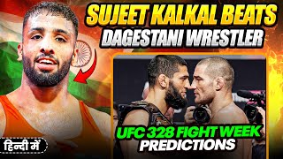 UFC 328 Khamzat vs Strickland Date &amp; Timings in INDIA 🇮🇳 | Indian Wrestler Sujeet Kalkal VICTORY