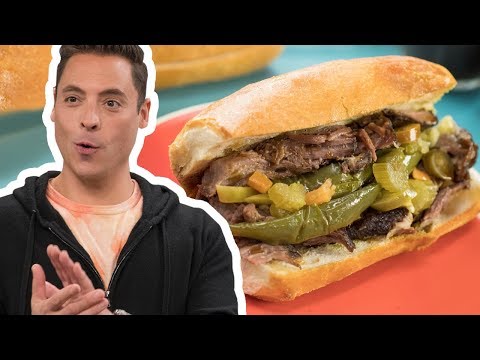 Jeff Mauro Makes an Italian Beef Sandwich | Food Network