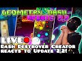  dash destroyer creator plays geometry dash update 22 and uploads gdb