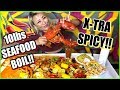 10lbs of Seafood BOIL CHALLENGE!!! XTRA SPICY!!! #RainaisCrazy - Crawdaddy in Milpitas, CA