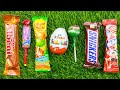 ASMR Unboxing GIANT Sweets Chocolate and Rainbow Lollipops with Candy Cutting Asmr