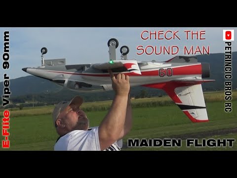 Eflite Viper 90mm EDF Jet 6S 1400mm BNF Basic with AS3X and SAFE Select Maiden flight