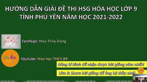 Dđề thi hóa học sinh giỏi lớp 9 năm 2024