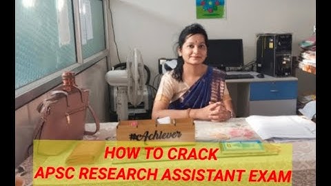 APSC RESEARCH ASSISTANT EXAMINATION 2023   #apsc