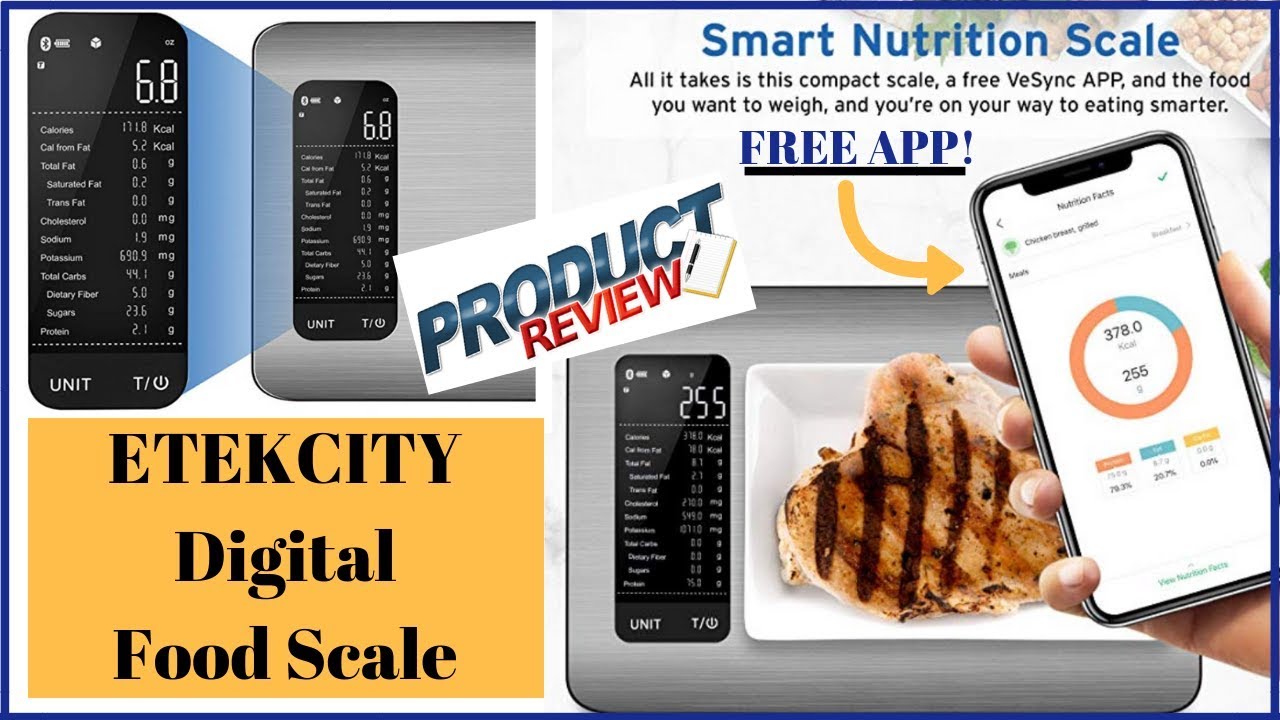 Etekcity Smart Nutrition Scale Test + Review