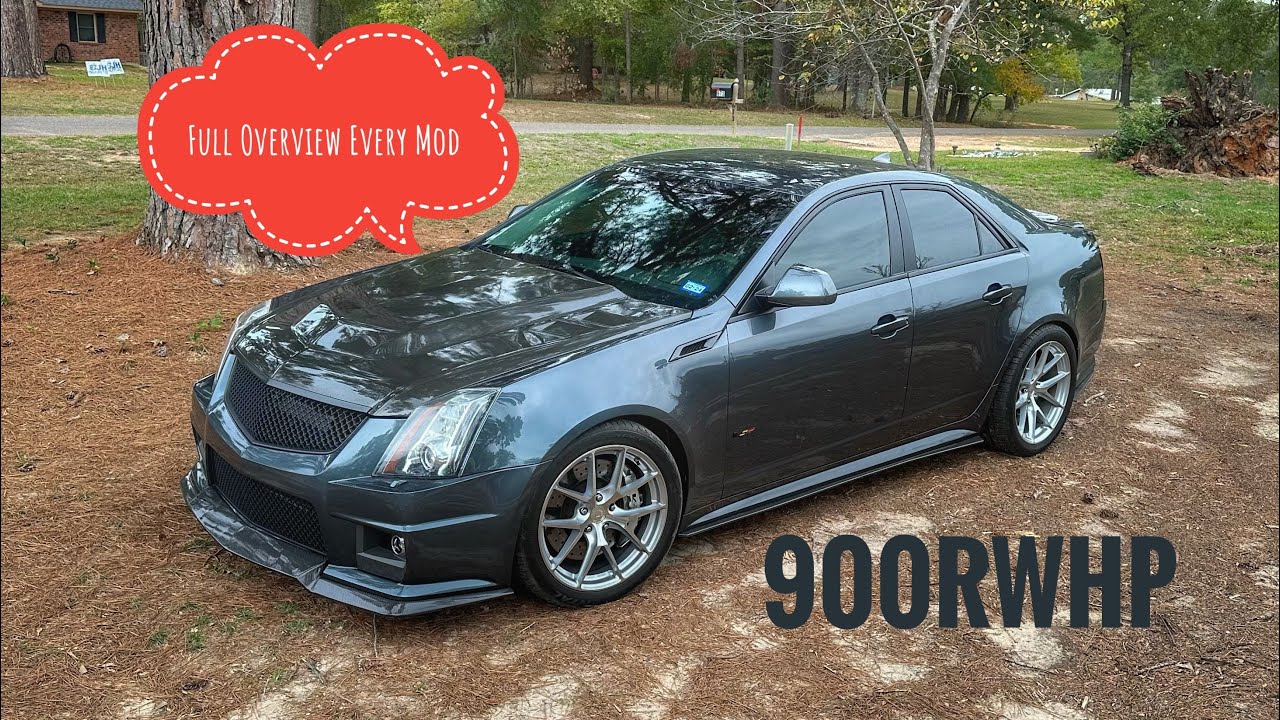 ПОЛНЫЙ ОБЗОР | 900RWHP Cadillac CTSV Каждая модификация | Каждая деталь #cadillac #ctsv #build