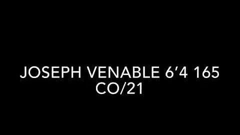 Joseph Venable Jr. Junior Season Highlights '21