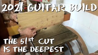 New Years Guitar Day 2 bookmatching and scarf joints