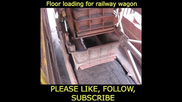 Floor loading for railway wagon || Rapid wagon loading system #shorts