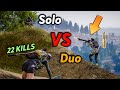 ОСТАЛСЯ 1 ПАТРОН В КОНЦЕ! 22 кила топ 1 // соло против дуо // PUBG