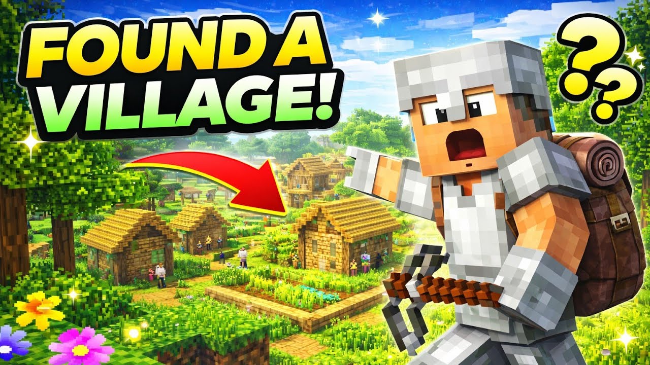 Minecraft Survival EP 3 🔥 Village Found | Hindi Gameplay