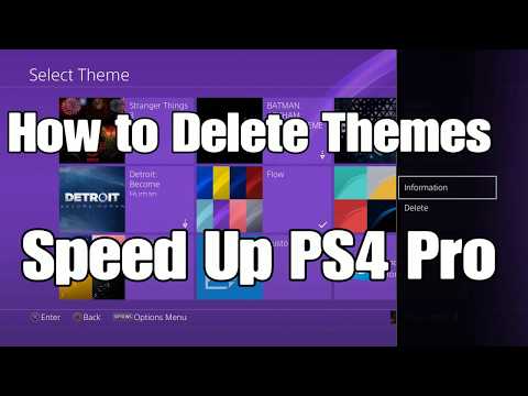 How Delete PS4 Pro Themes Forever Improve Playstation 4 Slim Performance Video Guide 