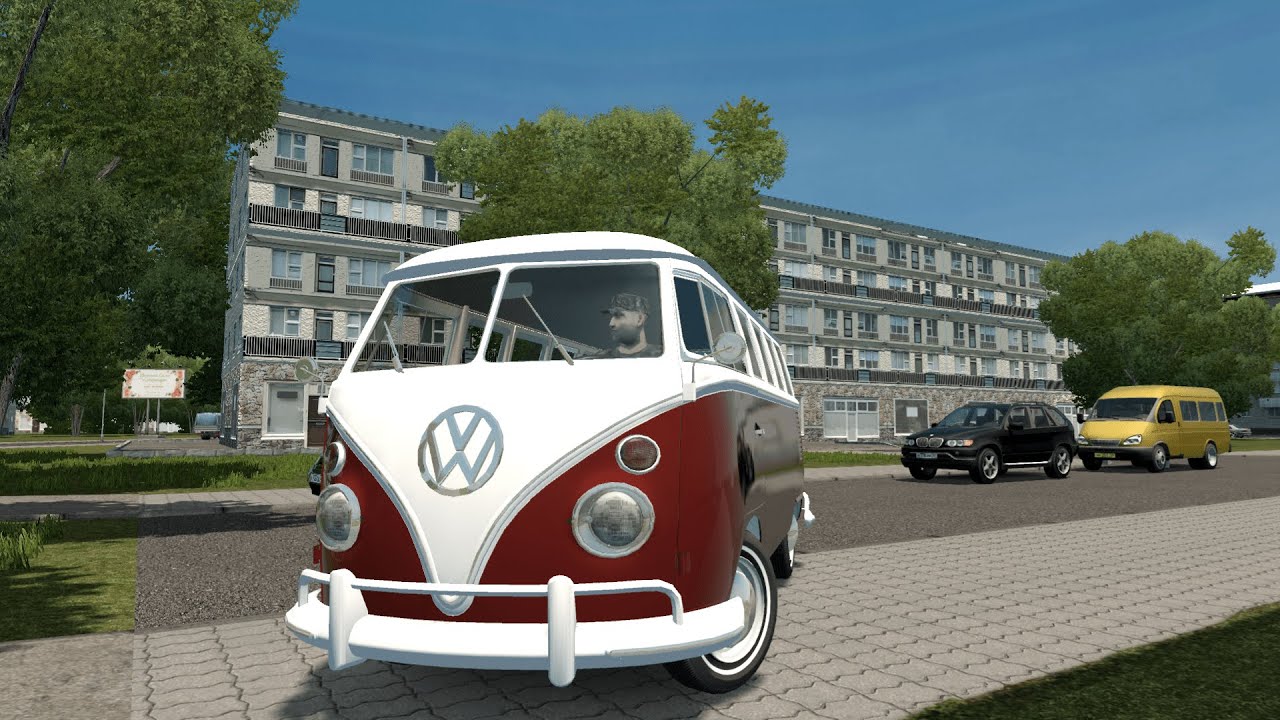 VW T1 Camper Van - City Car Driving - Download Link