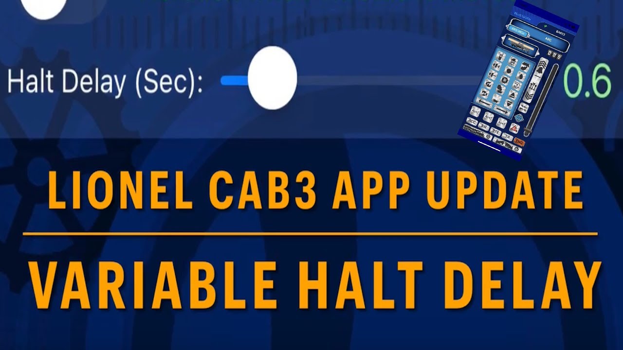 Lionel Cab3 Update Variable Halt Delay YouTube Lionel cab3 update variable halt delay youtube