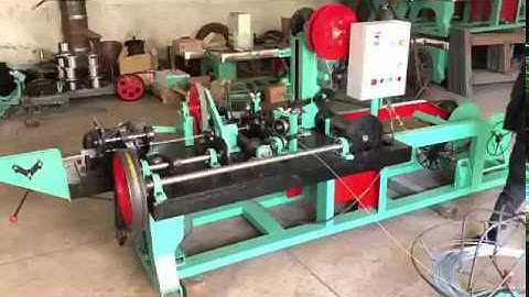 reverse twisted automatic barbed wire making machine